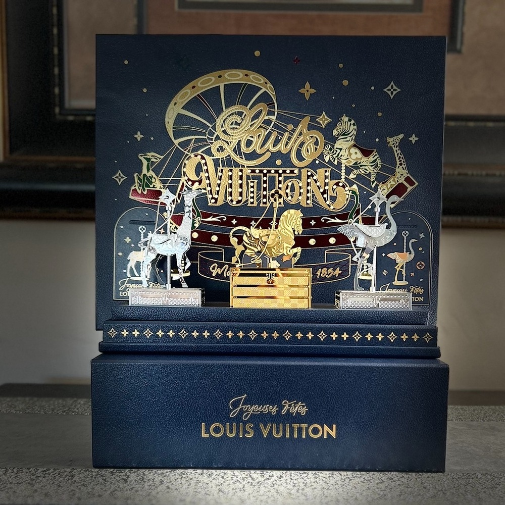 🦄 RARE 🦄 Louis Vuitton 2024 Holiday Nanogram Carousel Trunk Set